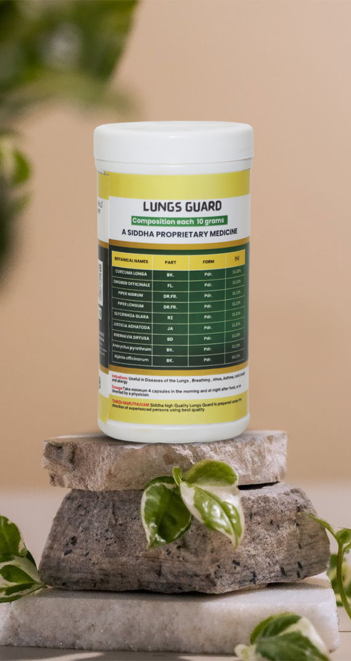 Lungs Wellness Herbal Capsules – Natural Body Support (500mg, 350 Capsules)