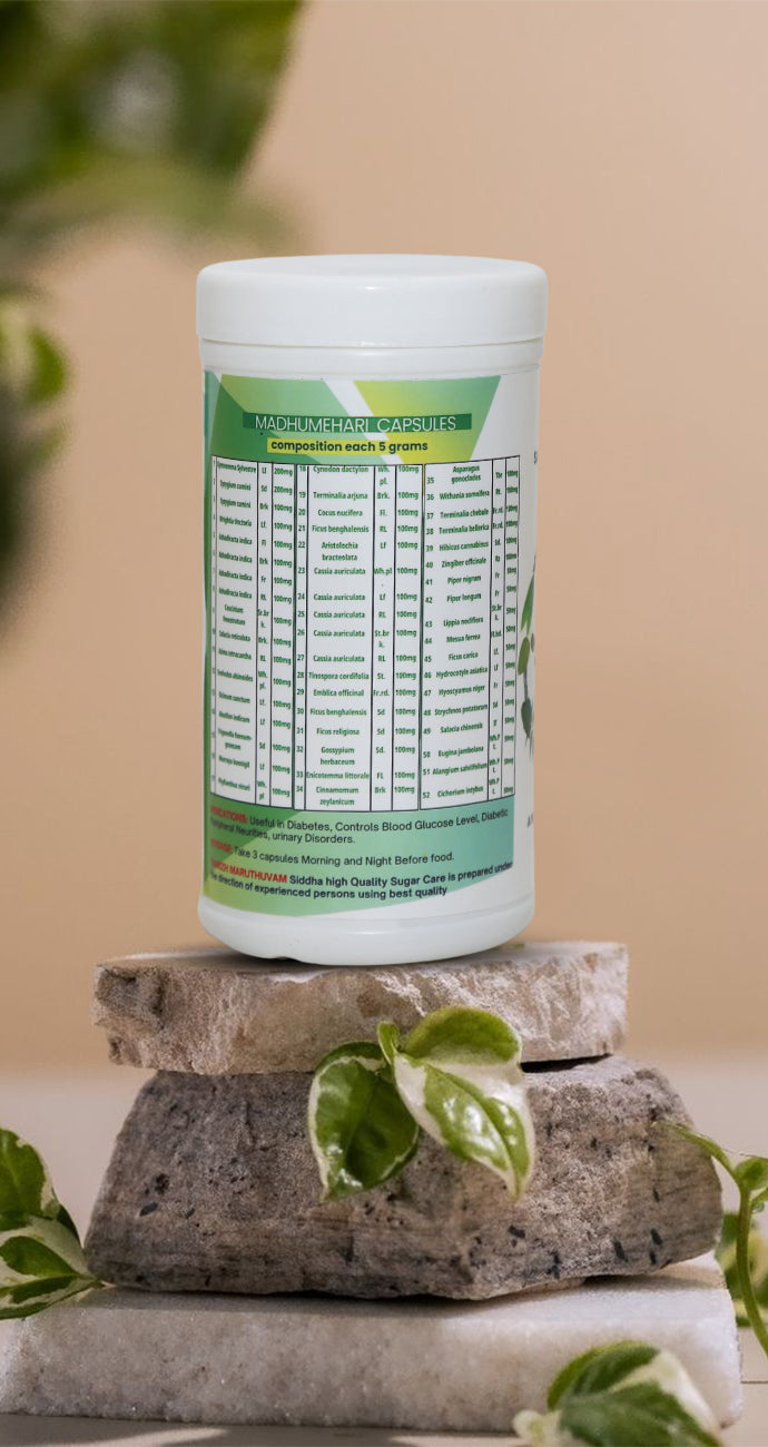 Sugar Wellness Herbal Capsules – Natural Energy & Body Balance (500mg, 350 Capsules)